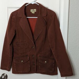 Woolrich Dark Brick 100% cotton jacket size S